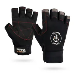A pair of black Skipper Hotline sailing gloves