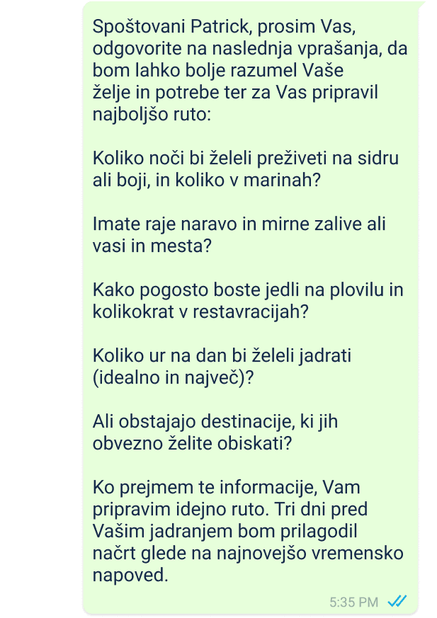 primer vroče linije za kapitane