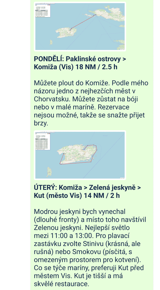 příklad horké linky kapitána