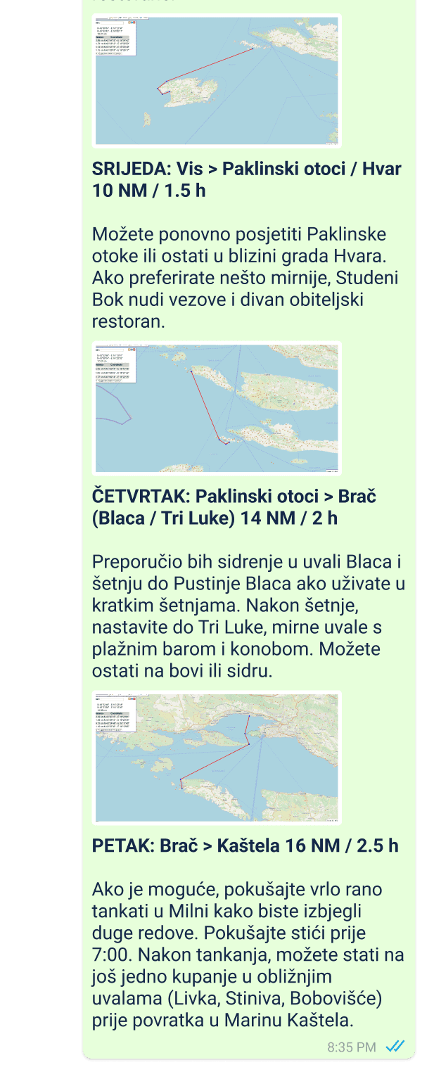 primjer skiperove linije