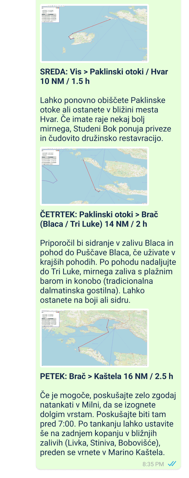 primer vroče linije za kapitane