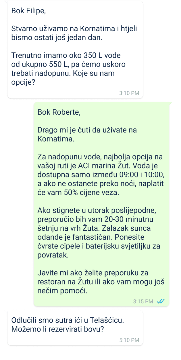 primjer skiperove linije