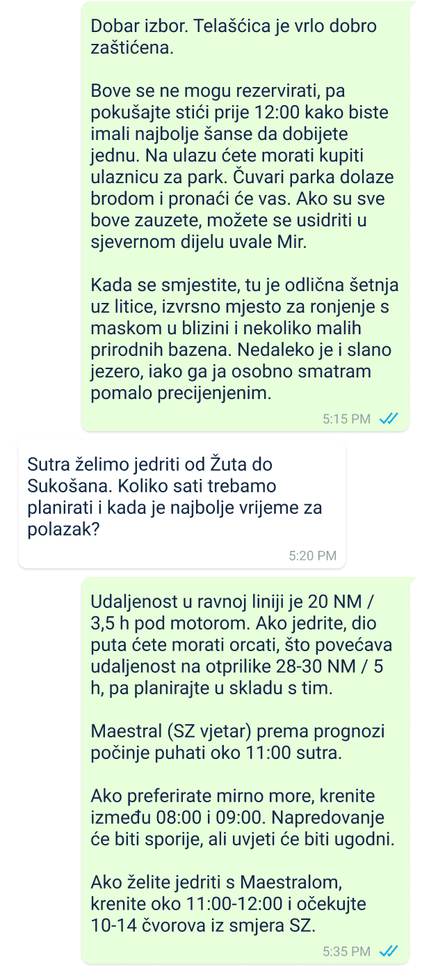 primjer skiperove linije