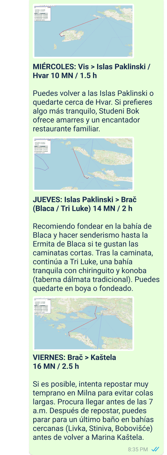 ejemplo de línea directa de skipper